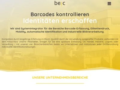 Website von beic Ident GmbH