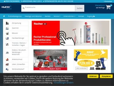 Website von HIWESO GmbH