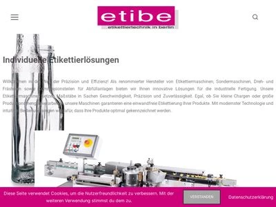 Website von etibe GmbH