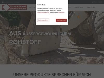 Website von Schamottewerk Radeburg GmbH