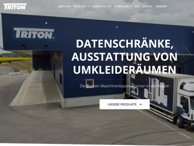 Website von TRITON Chemnitz GmbH