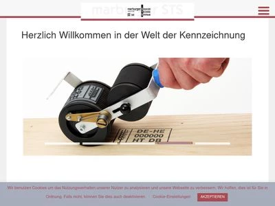 Website von marburger SIGNIER-TECHNIK-SYSTEME GmbH & Co KG