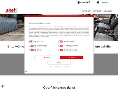 Website von Konrad Hornschuch AG