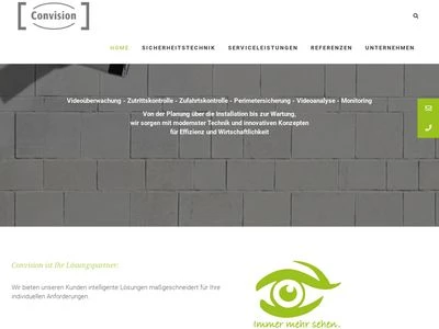 Website von Convision Systems GmbH