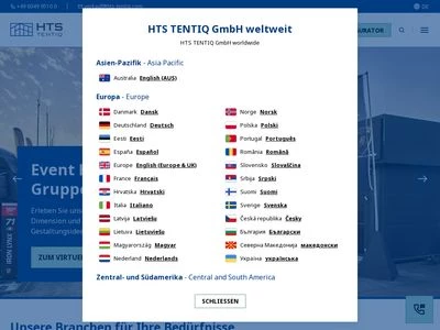 Website von HTS tentiQ GmbH
