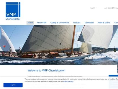 Website von VMP Chemiekontor GmbH