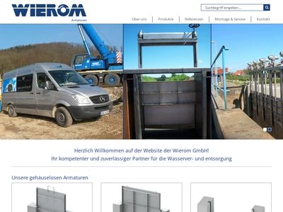 Website von WIEROM GmbH