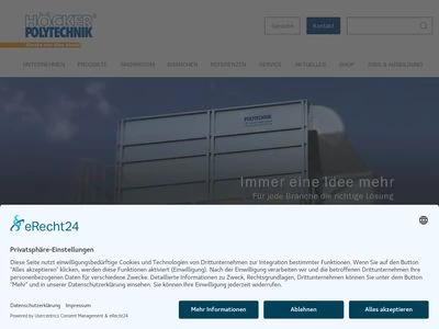 Website von Höcker Polytechnik GmbH
