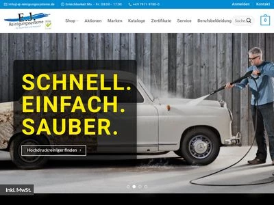 Website von E.J. Reinigungssysteme Vertriebs-GmbH