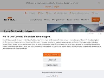 Website von STILL GmbH