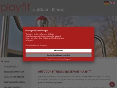 Website von playfit GmbH