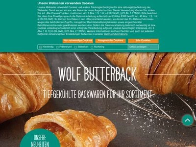 Website von Wolf ButterBack KG