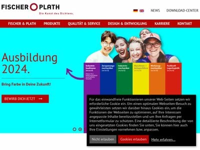 Website von Fischer & Plath GmbH