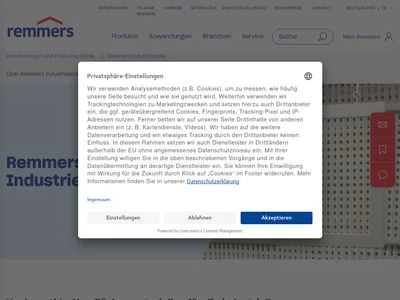 Website von Remmers Industrielacke GmbH