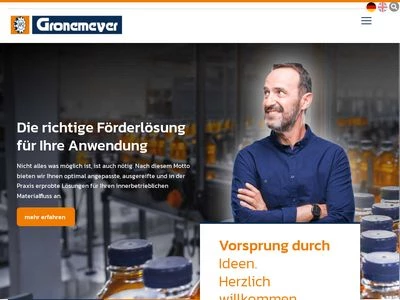 Website von Gronemeyer Maschinenfabrik GmbH & Co