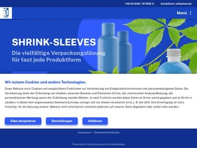 Website von ILLERT GmbH & Co. KG