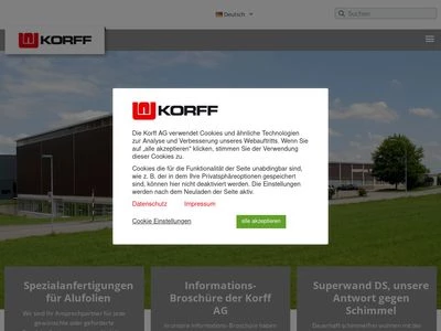 Website von Alfol GmbH