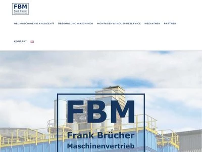 Website von Frank Brücher Maschinenvertrieb