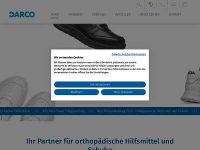 Website von DARCO (Europe) GmbH