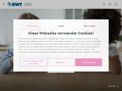 Website von BWT Wassertechnik GmbH