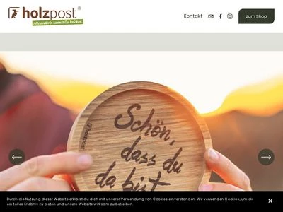 Website von holzpost GmbH