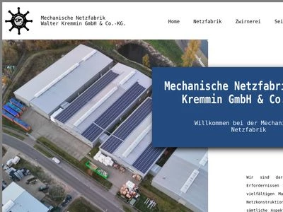 Website von Mechanische Netzfabrik Walter Kremmin GmbH & Co.KG
