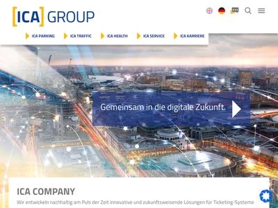 Website von ICA Chipkartensysteme GmbH & Co. KG