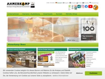 Website von Karl Ahmerkamp Vechta GmbH & Co. KG