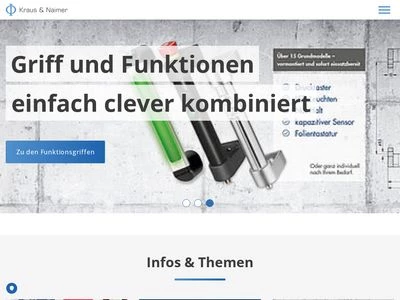 Website von Kraus & Naimer Produktion GmbH