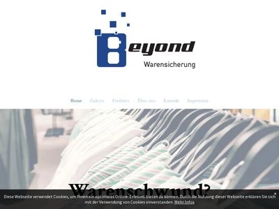 Website von Beyond Warensicherung GmbH