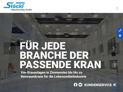 Website von Stöckl Maschinenbau GmbH