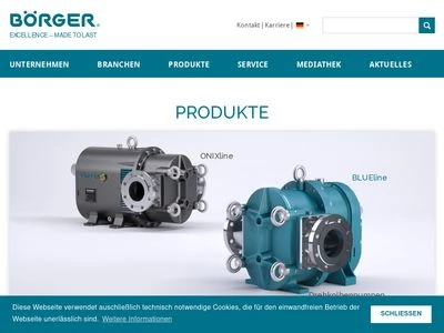 Website von Börger GmbH