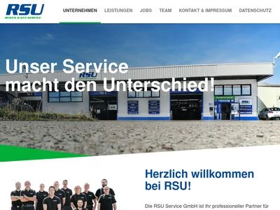 Website von RSU GmbH