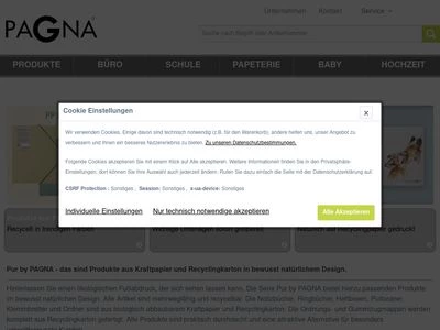 Website von PAGNA GmbH & Co. KG
