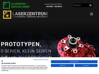 Website von Aluminium - Service GmbH