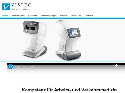 Website von Vistec AG