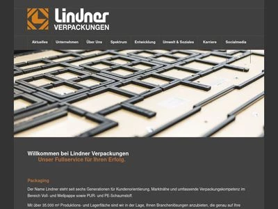 Website von Paul Lindner GmbH