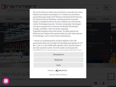 Website von Remmert GmbH