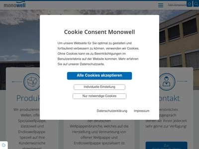 Website von Monowell GmbH & Co. KG