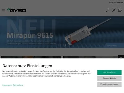 Website von GYSO AG