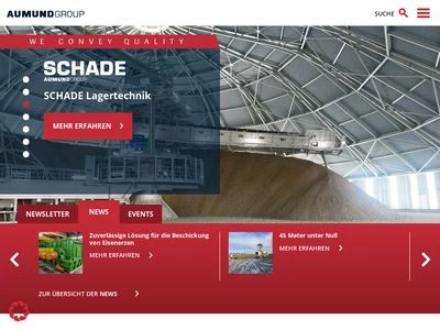 Website von SCHADE Lagertechnik GmbH