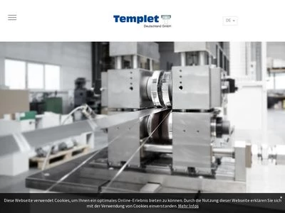 Website von TEMPLET Deutschland GmbH