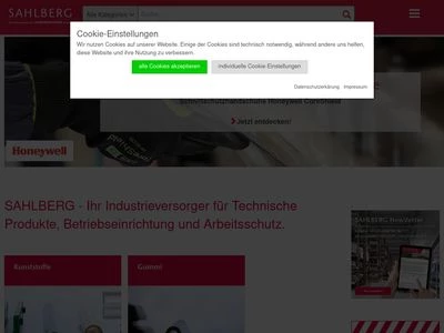 Website von SAHLBERG GmbH