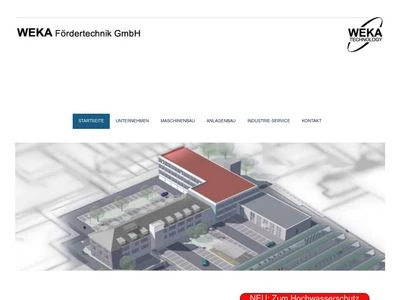 Website von WEKA Fördertechnik GmbH