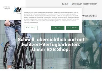 Website von Engelbert Wiener Bike Parts GmbH