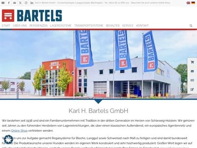 Website von Karl H. Bartels GmbH