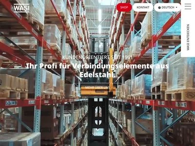 Website von WASI GmbH