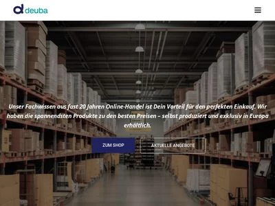 Website von Deuba GmbH & Co. KG