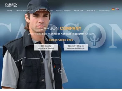 Website von Carson Company GmbH