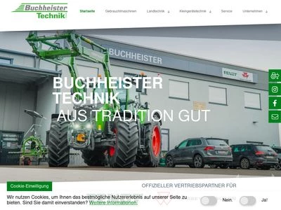 Website von Buchheister Technik GmbH
